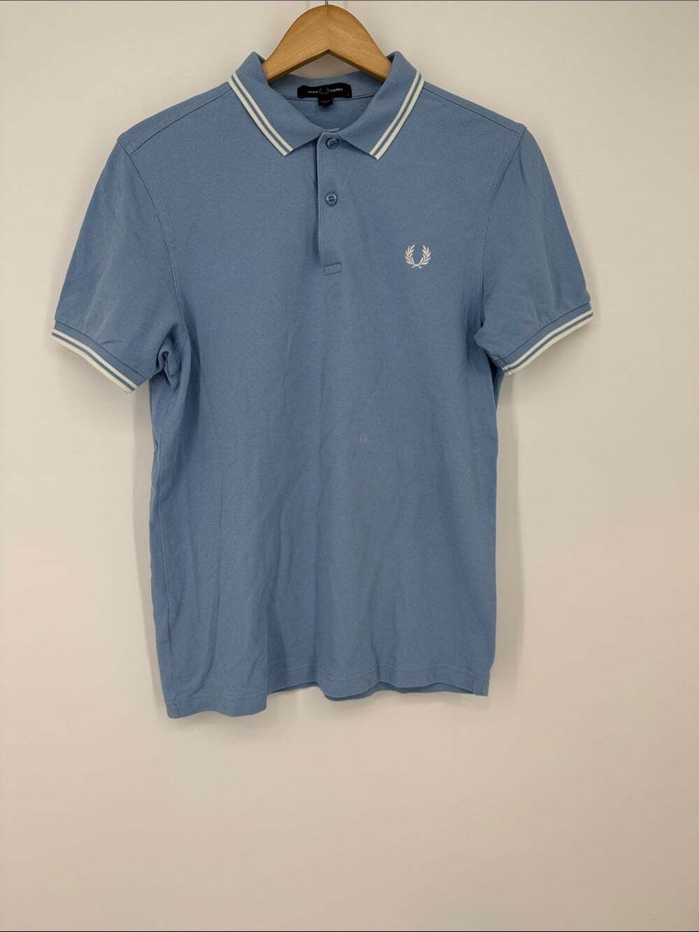 Fred Perry Classic Light Blue Twin Tipped Polo Shirt